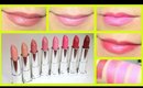 Maybelline Creamy Matte Lipsticks Swatches & Review!