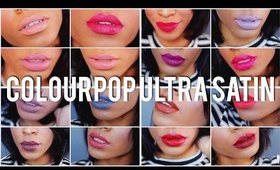 Colourpop Ultra Satin Lippie Swatches ▸ VICKYLOGAN