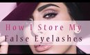 How I Store My False Eyelashes
