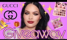 3 HUGE PRIZES 1 WINNER GIVEAWAY!! GUCCI PURSE, HUDA, NAKED HONEY, ABH & MORE