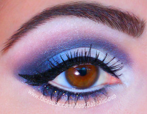 Wearing BFTE Cosmetics shadows in Spellbound & Casablanca Nights. Also, Sugarpill Cosmetics in Tako, Estee Lauder's Colour Focus four color palette in 4Romance (two of the pinks). Lit Cosmetics glitter in Boogie Nights. Sephora primer, NYX black liquid liner, and jumbo pencil in milk. Jordana white pencil liner. And Noir G de Guerlain Exceptional Complete Mascara.

www.facebook.com/mostbabealicious