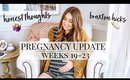 PREGNANCY UPDATE: WEEKS 19-23 // HONEST THOUGHTS THIS TIME AROUND | Kendra Atkins