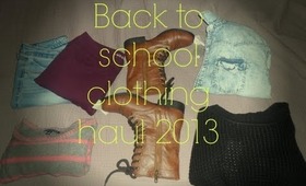 Back to school clothing haul 2013! American eagle, Forever 21 etc