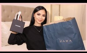 ZARA Fall Clothing Haul + Unboxing My New Chanel Purchase