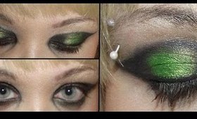 LADY GAGA SERIES: Dramatic Green and Black Tutorial