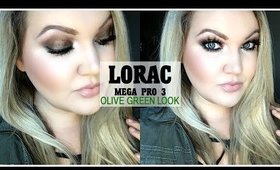 GRWM | LORAC MEGA PRO 3 PALETTE: OLIVE GREEN EYES