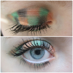 I wanted to redo my braided eyeshadow but with less opaque and more pigmented colors. It super fun and cool!