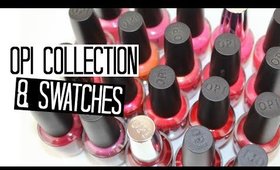 O.P.I Collection & Swatches - Corals & Reds | NAIL POLISH WEEK!