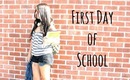 GRWM: First Day of School (Back to School: Makeup, Hair, Outfit)