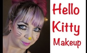 Hello Kitty Inspired Cosplay/Costume Makeup