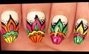 Colorful Mandala inspired nail art