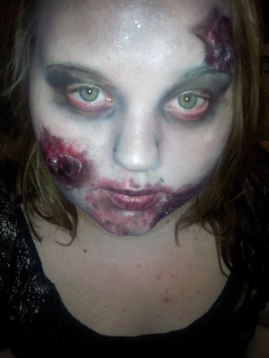 zombie halloween make up
