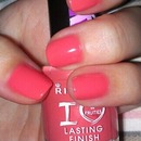 A little sunshine with coral nails :)