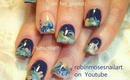 no water marbling 4 color nail art 766 miss pro nail