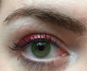 Make Up For Ever Aqua Liner #10!  Loving this red color :) Love the felt tip on their liners.