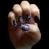 Black & White Elegant Nail Art