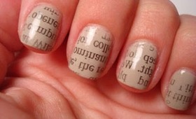 TUTORIAL unghie: Newspaper Manicure