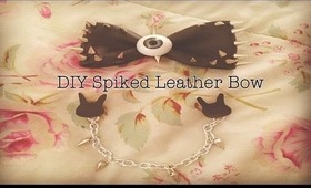 ✖ DIY Spiked Leather Hair Bow ✖