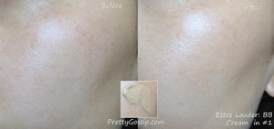 Before and After Photo! Full review here: http://prettygossip.com/2012/04/04/estee-lauder-daywear-bb-cream/