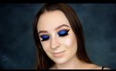 Jaclyn Hill x Morphe Palette Makeup Blue Glitter Cut Crease Makeup Tutorial