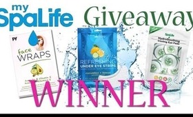 My Spa Life Giveaway Winner Announcement!