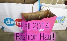 My First Fall 2014 Fashion Haul