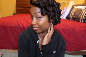 Photo of me with curls in my hair. 
Method: Used Flexi Rods.