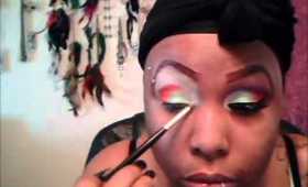 Look: "Mezmerizing Sunset" Glama Girl Cosmetics