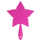 Jeffree Star Cosmetics Leaf Hand Mirror Pink Religion Hot Pink Soft Touch