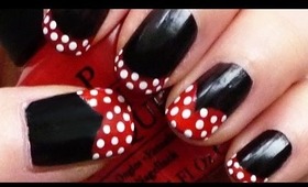 Minnie Mouse Nails Tutorial
