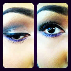 Brown smokey eye w/ a hint of purple💜