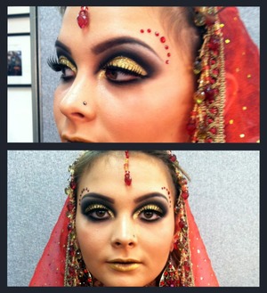 Love this culture and their style in weaddings. Here is my take on a bride makeup. 