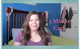 5 Minute Curls Tutorial ❀ Makeup MAYhem Day 9 ❀