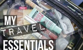 MY TRAVEL ESSENTIALS + MAKEUP ROUTINE | SCCASTANEDA