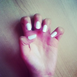 Everyone's got to have a white background before they paint there nails
