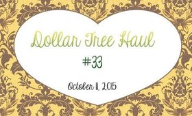 Dollar Tree Haul #33 | Octobr 11, 2015 | PrettyThingsRock