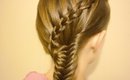 Scissor Waterfall Braid & Fishtail Combo Hairstyle