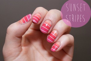 Gradient with striping tape