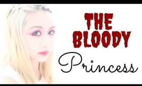 The Bloody Princess Halloween Tutorial | Red Eye Makeup