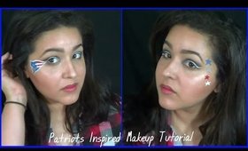 New England Patriots Makeup Tutorial (NoBlandMakeup)