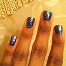 Blue and Purple Glitter