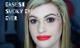 Easiest Smoky Eye Ever Featuring Vegan Makeup and a Face Tattoo