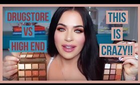Drugstore vs High End Makeup; This is Crazy! #makeup