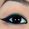 Blue green ombre eyeliner!