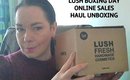 Lush Boxing Day Online Sales Order Unboxing