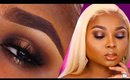 FULL FACE MAKEUP TUTORIAL -NUDE HALO GLAM /GLOSSY LIPS - Queenii Rozenblad