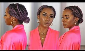 Protective Natural Hair Style Using Hair Paint Wax