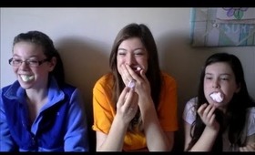 Chubby Bunny Challenge! (feat. my sisters!)