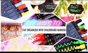 DIY Ways to Stay Organized with Chalkboard Markers