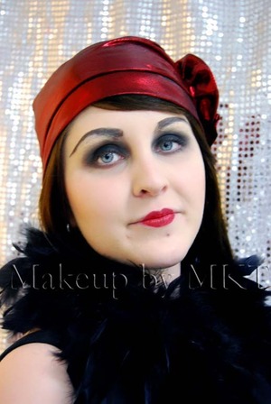 1920s era makeup
First time using Kryolan brow plastic